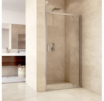 Sprchové dveře pivotové, Mistica, 80 cm, chrom ALU, sklo Čiré