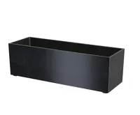 Granisil granitový květináč KUBI 90 cm Černý