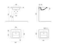GSI NORM keramické umyvadlo 60x50cm, bílá ExtraGlaze (5)