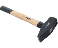 BGS Kladivo 2000 g ,zámečnické,Hickory rukojeť,ocelový klín,TÜV / GS (1)
