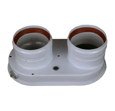 AZ univerzální Rozdělovač z O60/100 mm na 2 x 80-Al s kontrolními otvory