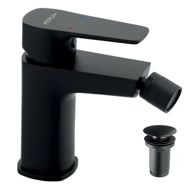 NOVASERVIS Bidetová baterie s výpustí METALIA 58, černá - 58011,5