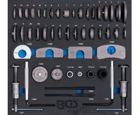 BGS Stlačovák brzdových pístů pro běžné typy vozidel, sada 50 dílů v modulu