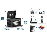 BGS Box na nářadí 4 zásuvky nástavba k vozíku BGS č.4111 (1)