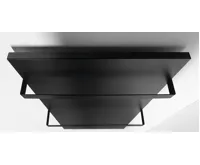 SAPHO ENIS koupelnový sálavý topný panel 600W, 590x1200 mm, držáky ručníků, IP44, černá mat (5)