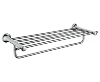 NOVASERVIS Velký držák ručníků se závěsem RETRO, chrom - ARE35