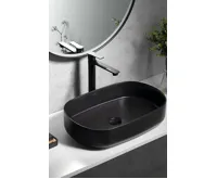 SAPHO PAX stojánková umyvadlová baterie vysoká, prodloužená hubice, černá mat (4)