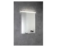 SAPHO TRAKA zrcadlo s LED osvětlením a poličkou, 60x80cm (1)