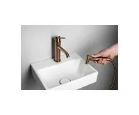 SAPHO RHAPSODY stojánková umyvadlová baterie s bidetovou sprchou, měď mat (1)