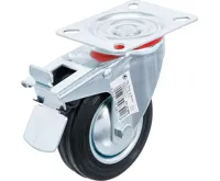 BGS Otočné kolečko s brzdou, se základnou, O 100 mm (1)