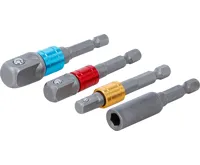 BGS Sada adaptérů pro vrtačky, barevné, vnější šestihran 6,3 mm (1/4&quot;), 6,3 mm (1/4&quot;), 10 mm (