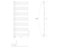 AQUALINE POSEIDON otopné těleso 550x1340mm, černá mat (7)