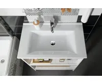 AQUALINE ZUNO 75 keramické umyvadlo nábytkové 75x45cm, bílá (4)