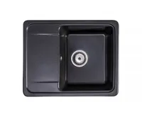 GRANISIL CORTES 570.5 Granitový dřez s odkapem, černý