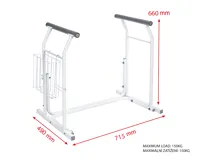 RIDDER HANDICAP opěrná mobilní madla k WC, bílá (6)