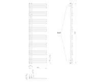 AQUALINE POSEIDON otopné těleso 450x1540mm, bílá (7)