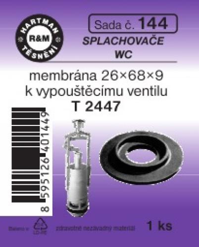 Hartman sada č. 144: sada-memb.vyp.vent.bechyně ad.-wc - 26x68x9