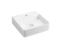 Umyvadlo na desku i zavěšení bez přepadu, 330x290x110 mm, keramické