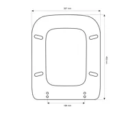 KERASAN WALDORF WC sedátko, Soft Close, bílá/chrom (8)