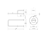 SAPHO HANDICAP opěrné madlo PRAVÉ 760mm, bílá (3)