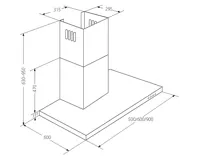 CATA Odsavač par EMPIRE VIP KD 542060 SLIM + DÁLKOVÉ OVLÁDÁNÍ (1)