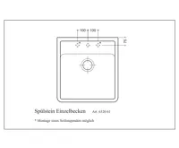 Keramický dřez Villeroy & Boch Single 595 Mosaic Bílá keramika Mosaic (7)