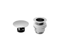 OMP TEA Umyvadlová výpust 5/4“, neuzavíratelná, velká zátka, 30-45mm, chrom (1)