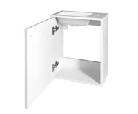 AQUALINE ZOJA skříňka s umyvadlem z litého mramoru 40x22 cm, bílá (5)