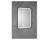 SAPHO CETIS zrcadlo s LED osvětlením 60x80cm, černá mat (1)