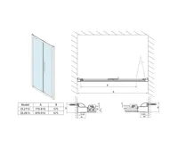 POLYSAN LUCIS LINE skládací sprchové dveře 900mm, čiré sklo (9)