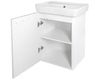 AQUALINE ZOJA umyvadlová skříňka 41,5x63x37,6cm, bílá (3)