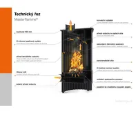 HS Flamingo Krbová kamna MASTERFLAMME ® Medie II, hnědá - sametová (10)