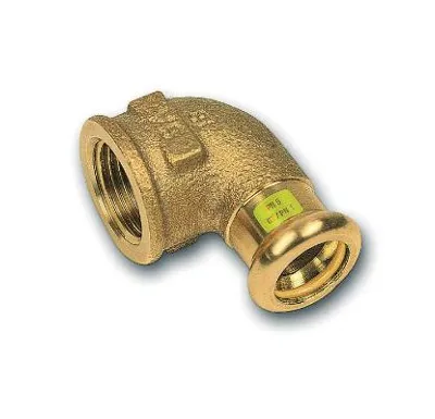 CU lisovací koleno přechodové 90° 8090 - 54 x 2" - pro topení i rozvod plynu F/F