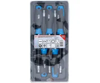 BGS Flexibilní sada šroubováků s kulatou rukojetí, E-Profil E4–E8, délka čepele 150 mm, 5dí (2)