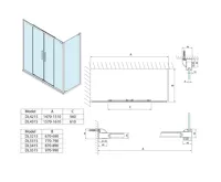 POLYSAN LUCIS LINE sprchová boční stěna 700mm, čiré sklo (7)