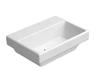 GSI NORM keramické umývátko, 35x26cm, bez otvoru, bílá ExtraGlaze