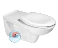 SAPHO HANDICAP závěsná WC mísa, prodloužená, Rimless, 37,5x73cm, bílá
