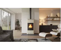 HS Flamingo Krbová kamna AQUAFLAM ® 12 s výměníkem - krémová, manuální regulace (7)