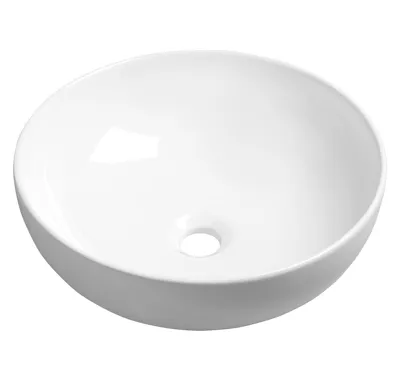 SAPHO RONDANE keramické umyvadlo na desku Ø 41cm, bílá