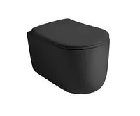 KERASAN NOLITA WC sedátko, SLIM, Soft Close, černá mat (1)