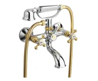 SAPHO ANTEA nástěnná vanová baterie kompletní, chrom/zlato