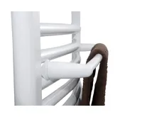 AQUALINE Sušák ručníků na otopná tělesa 43cm oblý, bílá (4)