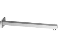 SAPHO Sprchové ramínko hranaté nízké, 400mm, chrom SAPHO Sprchové ramínko hranaté nízké, 400mm, chrom