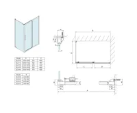POLYSAN LUCIS LINE sprchové dveře 1200mm, čiré sklo (10)