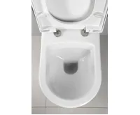 AQUALINE Závěsné WC Nera s podomítkovou nádržkou do sádrokartonu a tlačítkem Geberit, bílá (5)