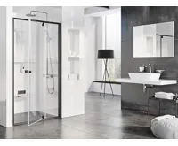 Ravak sprchové dveře PDOP2-110 black+Transparent Ravak sprchové dveře PDOP2-110 black+Transparent