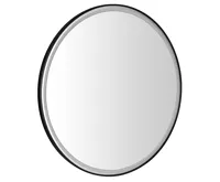 SAPHO KADRIS kulaté zrcadlo s LED osvětlením ø 100cm, černá mat