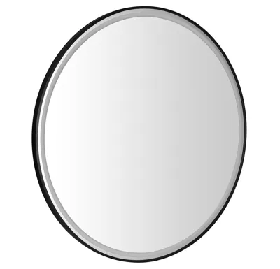 SAPHO KADRIS kulaté zrcadlo s LED osvětlením ø 100cm, černá mat