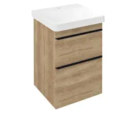 SAPHO SITIA umyvadlová skříňka 46,4x70x44,2cm, 2xzásuvka, dub alabama