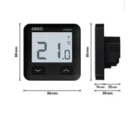 ENGO Controls Chytrý drátový termostat E10-MBUSB,Wifi, ENGO Smart, TUYA, černá (1)